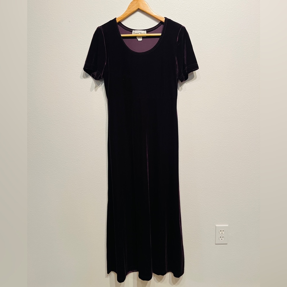 Vintage Velour Purple Gown